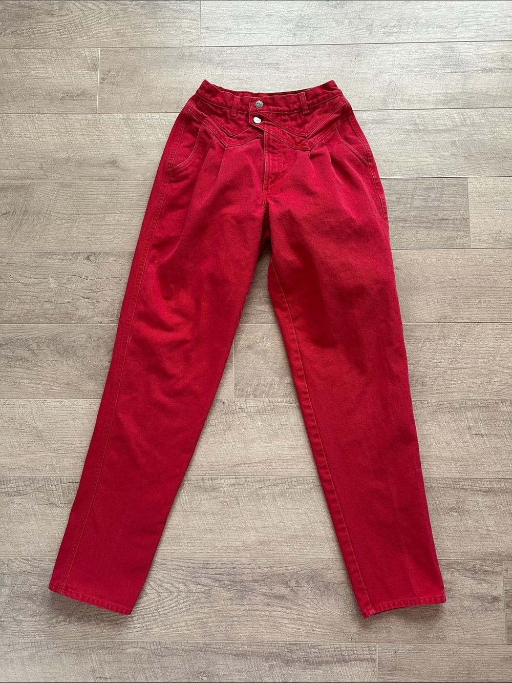 90s Rocky Mountain Clothing 100% Cotton High Waist Double Button Cowgirl Jeans